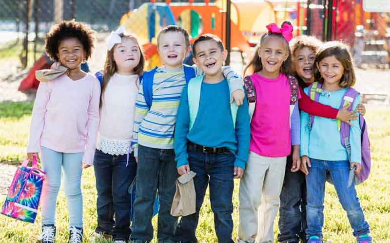 group of children on the playground